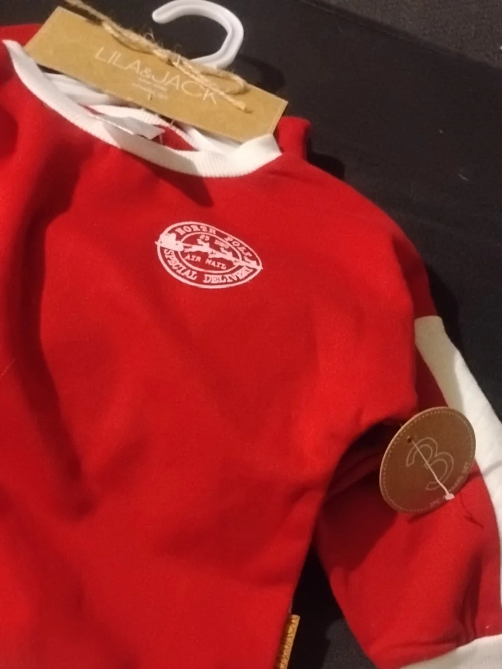 Red Kids Athletic Sweatshirt and Pants Set And A hat